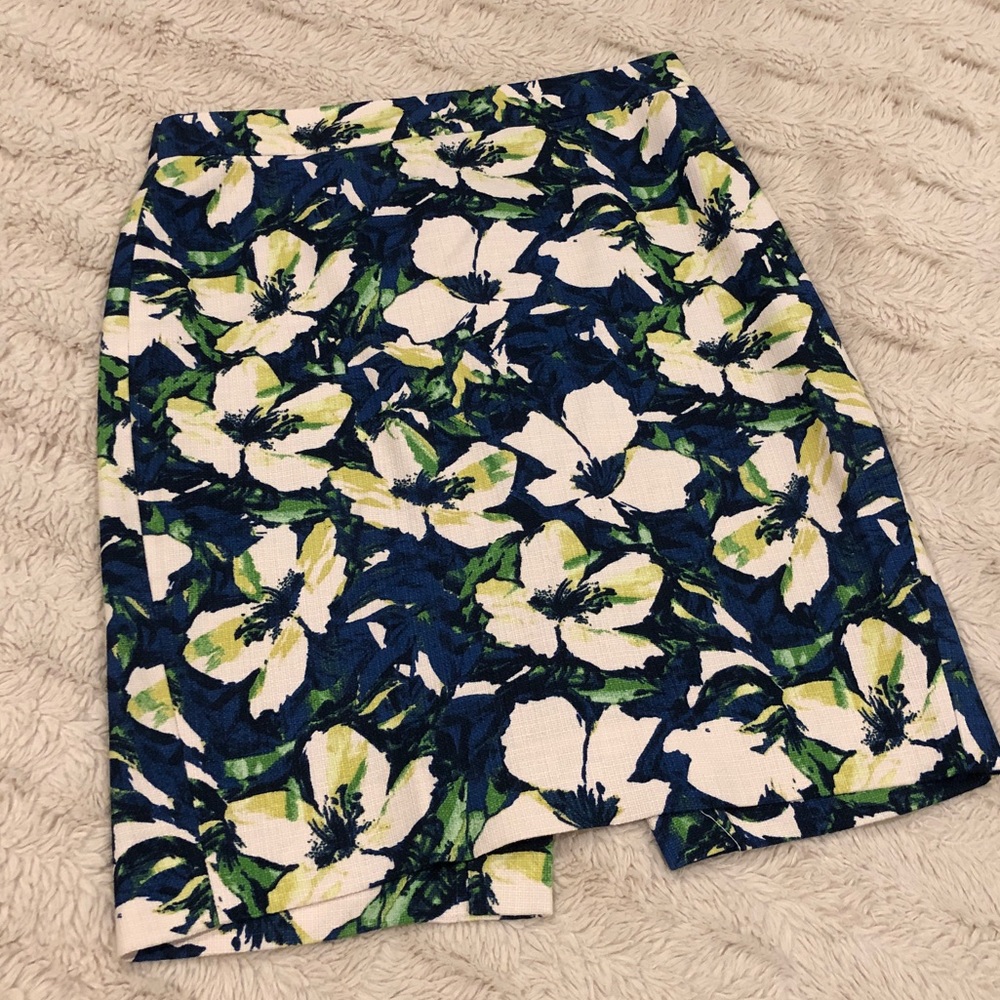 J. Crew Lined Floral Pencil Skirt